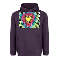 Plum tie dye hearth shaped race flag background 3200x2400 Heavyweight Hoodie - AdoDesignShop