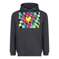Smoke tie dye hearth shaped race flag background 3200x2400 Heavyweight Hoodie - AdoDesignShop