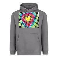 Storm tie dye hearth shaped race flag background 3200x2400 Heavyweight Hoodie - AdoDesignShop
