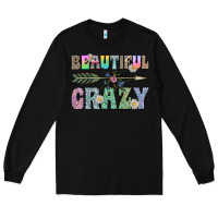 Black beautiful crazy Long Sleeve Tee - CowhideDigitalArt