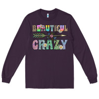 Plum beautiful crazy Long Sleeve Tee - CowhideDigitalArt