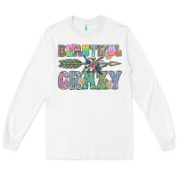 White beautiful crazy Long Sleeve Tee - CowhideDigitalArt