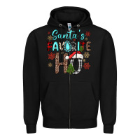 Black santa s favorite ho Zipper Hoodie - JahusDesignShop