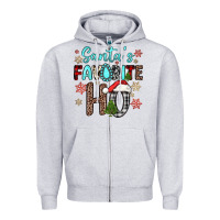 Heather Grey santa s favorite ho Zipper Hoodie - JahusDesignShop