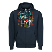 Navy santa s favorite ho Zipper Hoodie - JahusDesignShop