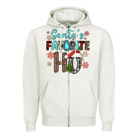 Oatmeal Heather santa s favorite ho Zipper Hoodie - JahusDesignShop
