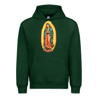 Forest Green our lady of guadalupe Urban Hoodie - LillyAllenDesigns