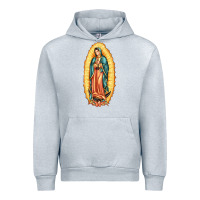 Heather Grey our lady of guadalupe Urban Hoodie - LillyAllenDesigns