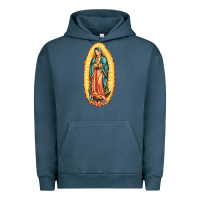 Pigment Midnight Navy our lady of guadalupe Urban Hoodie - LillyAllenDesigns