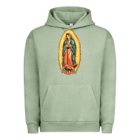 Pigment Oil Green our lady of guadalupe Urban Hoodie - LillyAllenDesigns