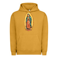 Pigment Peanut Butter our lady of guadalupe Urban Hoodie - LillyAllenDesigns