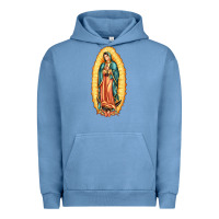 Pigment Pebble Blue our lady of guadalupe Urban Hoodie - LillyAllenDesigns