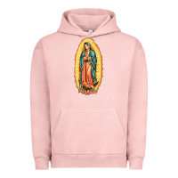 Pigment Salmon our lady of guadalupe Urban Hoodie - LillyAllenDesigns