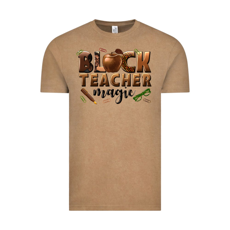 Black Teacher Magic Melanin Male Teacher Vintage Tee by texasbilliewilder | Teevron