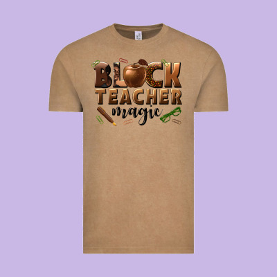 Vintage Tee black teacher magic melanin male teacher