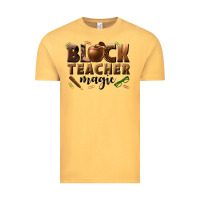 Vintage Mustard black teacher magic melanin male teacher Vintage Tee - texasbilliewilder