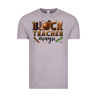 Vintage Zinc black teacher magic melanin male teacher Vintage Tee - texasbilliewilder