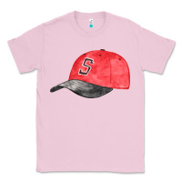 Bubblegum Pink red softball cap fa element Classic Tee - FaDigitalArtStudio