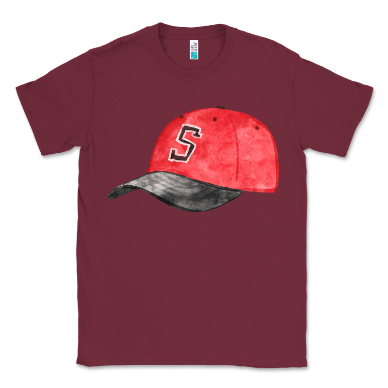 Red Softball Cap Fa Element Classic Tee by FaDigitalArtStudio | Teevron