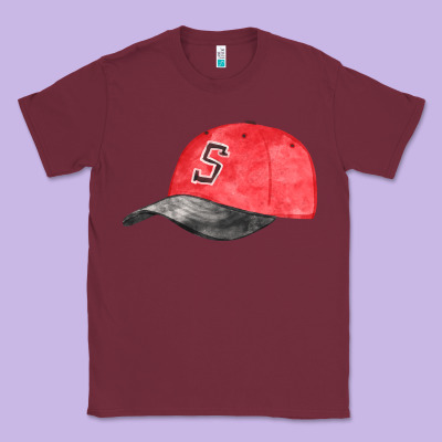 Red Softball Cap Fa Element Classic Tee Designed By Fadigitalartstudio