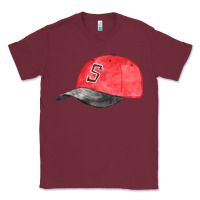 Burgundy red softball cap fa element Classic Tee - FaDigitalArtStudio