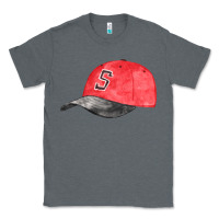 Charcoal Heather red softball cap fa element Classic Tee - FaDigitalArtStudio