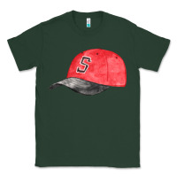 Sports Green red softball cap fa element Classic Tee - FaDigitalArtStudio