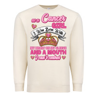 Sandshell As A Cancer Girl I Was Born With My Heart On My Sleeve And A Mouth Premium Sweatshirt - Jasminsmagicworld