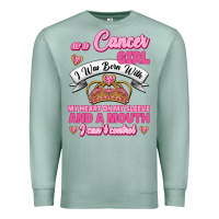Seafoam As A Cancer Girl I Was Born With My Heart On My Sleeve And A Mouth Premium Sweatshirt - Jasminsmagicworld