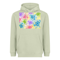 Matcha tie dye heart shaped background 3200x2400 Heavyweight Hoodie - AdoDesignShop
