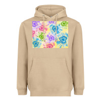 Mushroom tie dye heart shaped background 3200x2400 Heavyweight Hoodie - AdoDesignShop