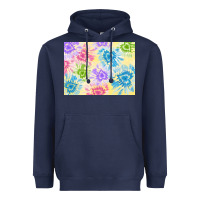 Navy tie dye heart shaped background 3200x2400 Heavyweight Hoodie - AdoDesignShop