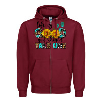 Burgundy life is good you should get one Zipper Hoodie - AdoDesignShop