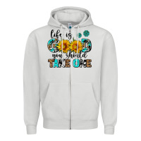 Dove Grey life is good you should get one Zipper Hoodie - AdoDesignShop