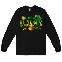 Black feeling lucky Long Sleeve Tee - FaDigitalArtStudio