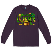 Plum feeling lucky Long Sleeve Tee - FaDigitalArtStudio