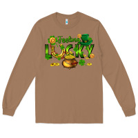 Toasted Coconut feeling lucky Long Sleeve Tee - FaDigitalArtStudio