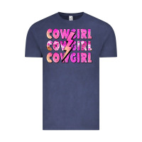 Vintage Denim cowgirl cowgirl lightning bolt Vintage Tee - Zillion Design Studio