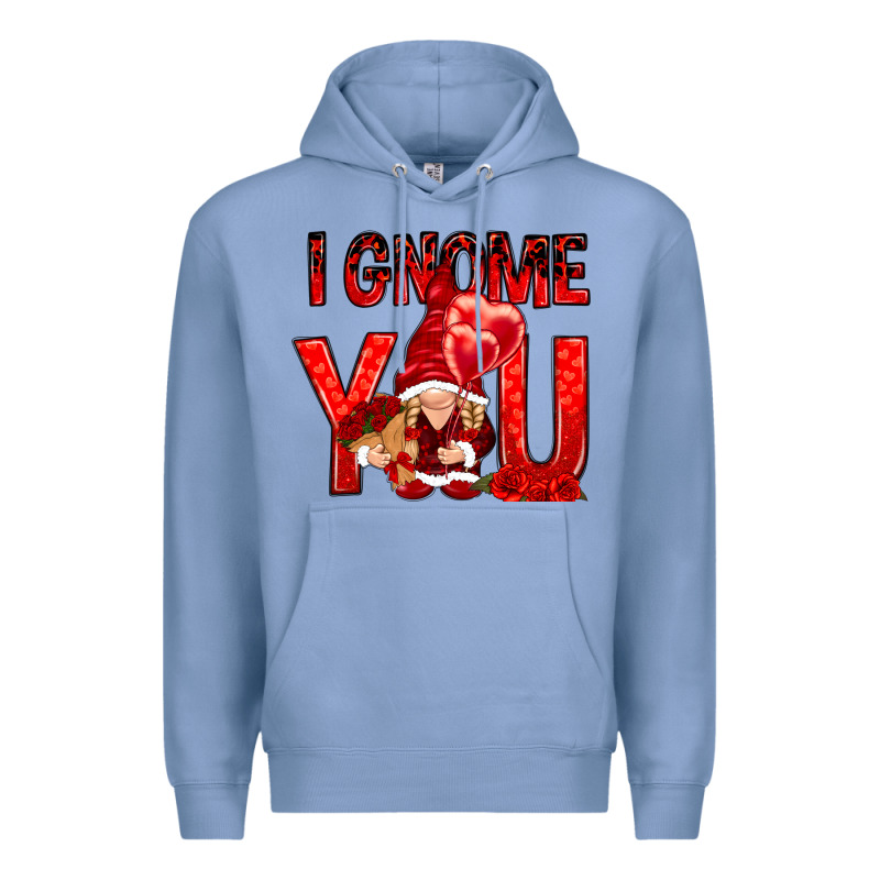 I Gnome You With Roses Premium Hoodie by NancyCooperArtShop | Teevron