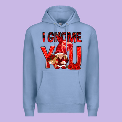 I Gnome You With Roses Premium Hoodie Designed By Nancycooperartshop