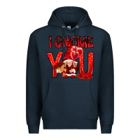 Navy i gnome you with roses Premium Hoodie - NancyCooperArtShop