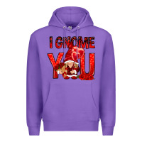 Purple i gnome you with roses Premium Hoodie - NancyCooperArtShop
