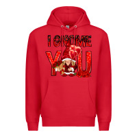 Red i gnome you with roses Premium Hoodie - NancyCooperArtShop