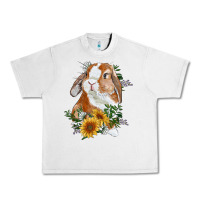 Lunar Rock bunny with sunflowers Urban Heavy Tee - RanaPortraitStore