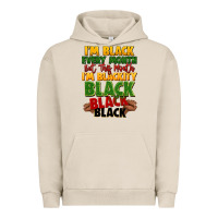 Pigment French Oak juneteenth im black every month Urban Hoodie - LillyAllenDesigns