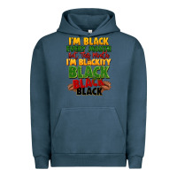 Pigment Midnight Navy juneteenth im black every month Urban Hoodie - LillyAllenDesigns