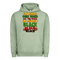 Pigment Oil Green juneteenth im black every month Urban Hoodie - LillyAllenDesigns