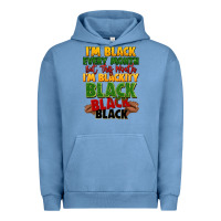 Pigment Pebble Blue juneteenth im black every month Urban Hoodie - LillyAllenDesigns