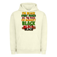 Pigment Pistachio juneteenth im black every month Urban Hoodie - LillyAllenDesigns