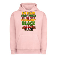 Pigment Salmon juneteenth im black every month Urban Hoodie - LillyAllenDesigns